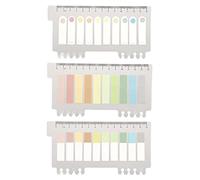 Index Tabs 3 Set Morandi Color, Papier PET, Marque - Pages Lightweight Portable - Adhésion Sans Résidu, Style Rétro, Idéal pour Organisation et Étudiants