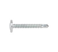 INDEX TAEZ4225 - Tornillo autotaladrante de cabeza alomada baja, huella Ph y arandela estampada. Zincado. Huella Ph (4,2 x 25, 500 uds.)