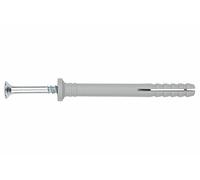 INDEX TCCC08100 - Taco clavable de poliamida 6.6, premontado con tornillo rosca-arpón. Taco con cabeza cilíndrica (8 x 100 Ø8, 100 uds.)
