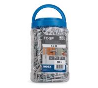 INDEX TCSPEP06032 - Taco clavable de alta expansión Bote de plástico (6 x 32, 1 uds.)