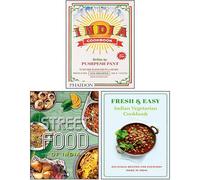 India Cookbook [Hardcover], Fresh & Easy Indian Street Food, Fresh & Easy Indian Vegetarian Cookbook 3 Books Collection Set