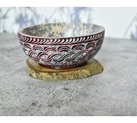 India House Bol en stéatite pour bavure - 12,7 x 5,1 cm - Brûleur d'encens, rituels wiccans, divination (design 2)