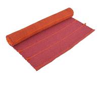 India House Tapis de yoga ou de méditation 100 % coton bio antidérapant : tissé à la main et extra long (71 x 188 cm) pour un confort et une stabilité ultimes avec sac de transport en coton (brillant)