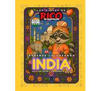India - Libro de colorear educativo para niños (5-10 años) | Los Viajes de Rico el Mapache - Asia Vol. 4