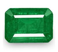 INDIA MADE 12,25 Ratti / 11,00 carats. Émeraude zambienne/Panna Earth Mind Stone Naturelle Certifiée Original Aaa ++ Qualité Aa++ Pierre précieuse en vrac - B0CLKG9FRP, Argenté, Saphir synthétique
