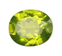 INDIA MADE Pierre précieuse péridot naturelle non chauffée non chauffée de qualit 8 carats pour homme et femme - 11149, argent, saphir synthétique, Argenté, Saphir synthétique