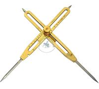 india.nautical.handicraft Outil de dessin professionnel à échelle proportionnelle - 22,9 cm de long - En laiton massif avec pointe en acier robuste