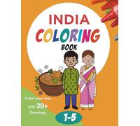 India Themed Coloring Book for Toddlers & Pre-schoolers (English Edition) for Children