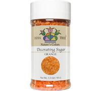India Tree Nature's Colors Marigold Orange Decorating Sugar, 3.3-Ounce