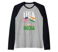 Indian American Mon histoire a commencé dans India Pride Vintage Manche Raglan