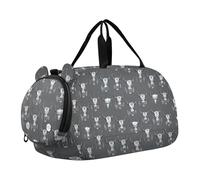 Indian Crazy Buffalo Skulls Sac de sport pour fille avec compartiment à chaussures Grande capacité Sac de voyage pour voyage, sport, w nd, bolso de viaje para hombre