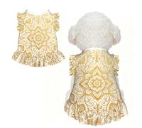 Indian Manuscript XL Vêtements pour petits chiens - Tenue d'été mignonne pour chiot, doux et respirant