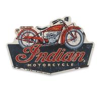 Indian Motorcycle Company Scout Model 101 Plaque en métal embossée - Plaque de moto indienne vintage pour garage ou cave