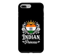 Indian Princess India Flag Proud Indian Girl Coque pour iPhone 7 Plus/8 Plus