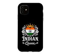 Indian Queen India Flag Proud Indian Woman Coque pour iPhone 11