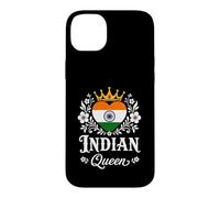 Indian Queen India Flag Proud Indian Woman Coque pour iPhone 14 Plus
