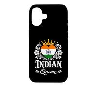 Indian Queen India Flag Proud Indian Woman Coque pour iPhone 16