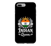 Indian Queen India Flag Proud Indian Woman Coque pour iPhone 7 Plus/8 Plus