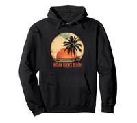 Indian Rocks Beach Florida FL Souvenir de Palmier Vintage Sweat à Capuche
