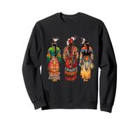 Indian Tribe Coiffe à Plumes Indiennes Sweatshirt