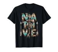 Indian Tribe Coiffe à Plumes Indiennes T-Shirt