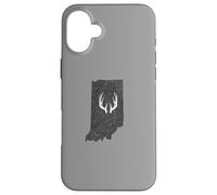 Indiana in Deer Hunting Shed Antlers Design Coque pour iPhone 16 Plus