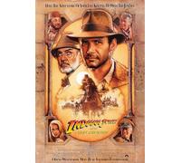 Indiana Jones and the Last Crusade A4 Poster on Canvas - Affiche d'art de film en différentes tailles pour des idées de salon ou de chambre à coucher. Images de films cultes sans frontières Classique
