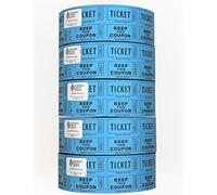 INDIANA TICKET CO. Tickets de tombola à double pointe pour tombolas 50/50, cadeaux, carnavals, dessins, prix de porte, événements, 10 000 numérotés de manière consécutive.