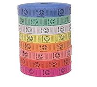 Indiana Ticket Company Tickets de tombola - 4 rouleaux de 2000 tickets de tombola Smile (4 couleurs assorties)