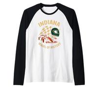 Indiana Tourbillon d'histoire pour Casque de Voiture de Course Manche Raglan