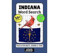 Indiana Word Search Puzzle Book: 50+ Fun & Easy-to-Read Puzzles Exploring The Hoosier State, Racing & Crossroads of America, Gift for Hoosier & Visitors, Adults, Seniors & Teens