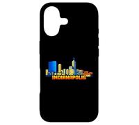 Indianapolis 8-Bit Rétro Arcade Vidéo Gamer Style Gaming 80s Coque pour iPhone 17