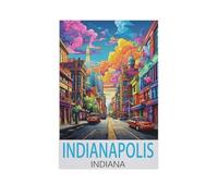 Indianapolis, Indiana,Bricolage 1000 Pièces Jigsaw Puzzles Éducatif Intellectuel Jouet De Décompression Amusant Jeu De Famille pour Enfants(50x70cm)-AK15