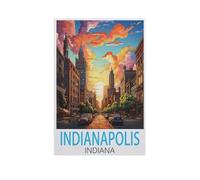 Indianapolis Indiana,Jigsaw Puzzle 1000 Pièces Puzzle Classique pour Adultes Et Enfants, Compétence Jouets Éducatifs Anniversaire Festival Cadeau(75x50cm)-FV52