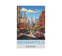 Indianapolis Indiana,Puzzle 1000 Pièces, Convient pour Adultes Et Enfants Puzzle À Partir De 8 Ans , Jeu D'adresse pour La Famille(75x50cm)-FU23