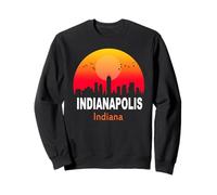 Indianapolis Indiana Vintage Sunset Retro City State USA Sweatshirt
