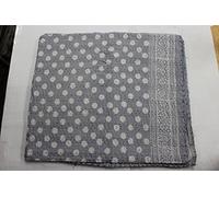 Indianhandicraft Couvre-lit indien Kantha traditionnel Ajrakh Kantha imprimé à la main - Couvre-lit de style bohème - 012