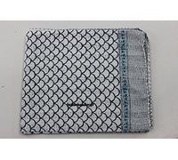 Indianhandicraft Inde Main Bloquer Imprimé Indigo Ajrakh traditionnel Kantha Hiver vintage Gudhari Parure de lit Taille double Coque