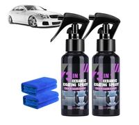 Indicatek High Protection Fast Nano Ceramic Coating Spray, 3 in 1 Ceramic Car Spray, 2025 New Multi-functional Coating Renewal Agent, Cars Nanoceramic Paint Spray (2pcs)