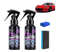 Indicatek High Protection Fast Nano Ceramic Coating Spray, Car Scratch Nano Repair Sprays, 3 in 1 Ceramic Coatings Sprays, Nano Hydrophobic Coating, for Car Paint (2pcs)