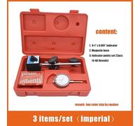 Indicateur à cadran 0.01mm/0.001 "avec base magnétique et ensemble d'inspection de précision Point, jauge testeur bras Long 0-10mm/0-1" Procédés industriels(0-10MM)