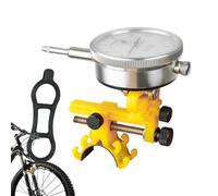 Indicateur à cadran pour vélo - Jauge d'alignement de roue de précision, outil de mesure précis de l'alignement des jantes, cadre en métal durable | Instrument de réparation professionnel pour l'entre