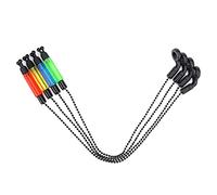 Indicateur Bite, pêche de la Carpe Chaînes d'alarme, Bite Indicateur pêche Tackle Swinger Composante 4pcs Couleurs mélangées