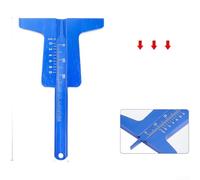 Indicateur Couleur Usure Pneus Jauge 0-50mm Robuste(Blue) | Acier inoxydable robuste, mesure précise 0-50mm, échelle gravée claire, résistance corrosion, usage professionnel