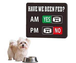 Indicateur d'alimentation pour Animaux : « Ont-Ils Été Nourris ? » - Panneau Magnétique De Rappel pour Chiens Et Chats (pour Réfrigérateur) - Évite Le Surpoids Dû À Une Suralimentation.