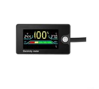 Indicateur de batterie pour véhicule électrique DC8100 V avec voltmètre numérique et testeur de tension, comprend une mémoire d'arrêt et des paramètres d'alarme configurables (A)