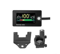 Indicateur de batterie pour véhicule électrique DC8100 V avec voltmètre numérique et testeur de tension, mémoire d'arrêt et paramètres d'alarme configurables (C)