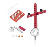 Indicateur de cadran de qualité professionnelle pour scie à table pour des mesures précises du travail du bois (rouge) (3 pièces)