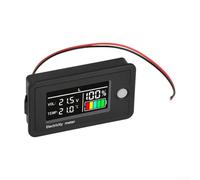Indicateur de capacité de batterie CC 8 V-100 V avec courbes SOC personnalisées, mémoire d'arrêt et alarme de tension pour LiFePO4, lithium-ion Ion, camping-car, EV et surveillance de salle