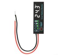 Indicateur de charge de batterie DC 7 55 V avec affichage LED, limites de tension haute/basse personnalisables et mémoire d'arrêt pour la sécurité des données (blanc (DC7-55 V))